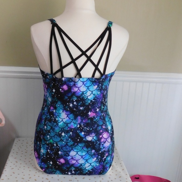 NWT 2X Mermaid Slim One Piece Swimsuit - Picture 5 of 7
